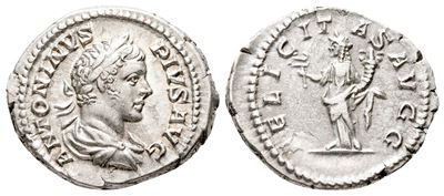 Caracalla (198-217). Ar Denarius (19 MM, 3.41 G).