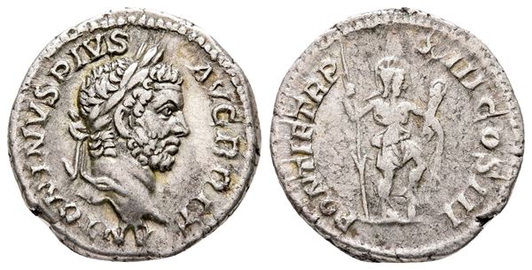 Caracalla (198-217). AR Denarius (19 mm, 3.20 g).  - Auction Greek, Roman and Byzantine Coins	 - Bertolami Fine Art - Prague