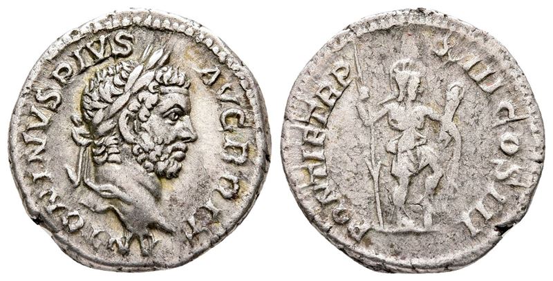 Caracalla (198-217). Ar Denarius (19 MM, 3.20 G).