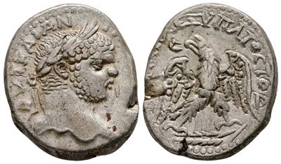 Caracalla (198-217). Koinon Of Cyprus. Ar Tetradrachm (25 MM, 14.40 G).