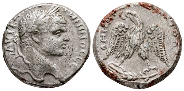Caracalla (198-217). Koinon of Cyprus. AR Tetradrachm (25 mm, 13.10 g).