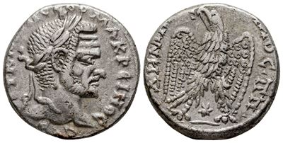 Macrinus (217-218). Seleucis And Pieria, Laodicea Ad Mare. Ar Tetradrachm (25 MM, 13.73 G).