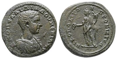 Diadumenian (caesar, 217-218). Moesia Inferior, Nicopolis Ad Istrum. Æ (22 MM, 8.06 G).