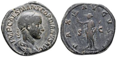 Gordian III (238-244). Æ Sestertius (31 MM, 20.46 G).