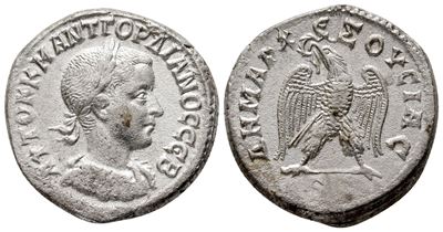 Gordian III (238-244). Seleucis And Pieria, Antioch. Ar Tetradrachm (25 MM, 11.88 G).