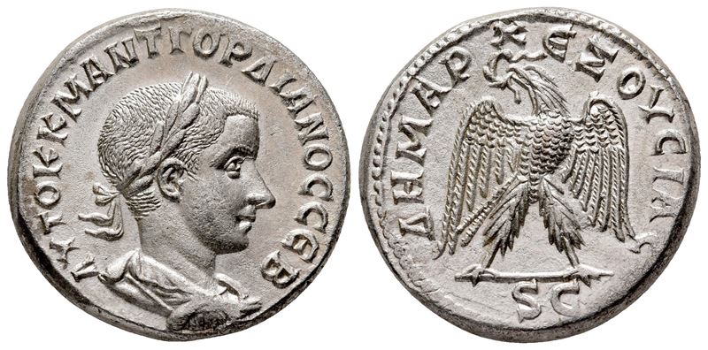 Gordian III (238-244). Seleucis And Pieria, Antioch. Ar Tetradrachm (25 MM, 12.71 G).