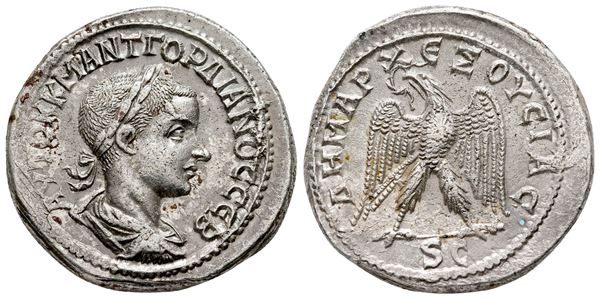 Gordian III (238-244). Seleucis and Pieria, Antioch. AR Tetradrachm (28 mm, 12.59 g).