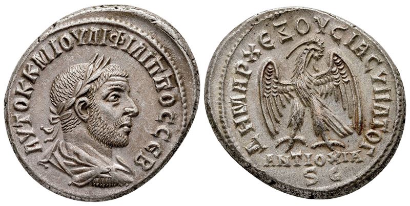 Philip i (244-249). Seleucis And Pieria, Antioch. Ar Tetradrachm (26 MM, 11.72 G).