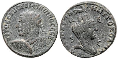 Philip i (244-249). Seleucis And Pieria, Antioch. Æ (29 MM, 14.68 G).