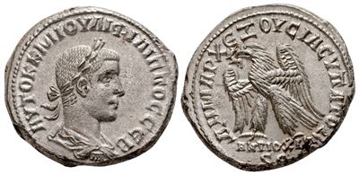 Philip II (247-249). Seleucis And Pieria, Antioch. Ar Tetradrachm (25 MM, 13.98 G).