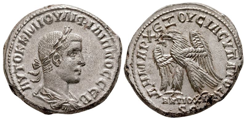 Philip II (247-249). Seleucis And Pieria, Antioch. Ar Tetradrachm (25 MM, 13.98 G).