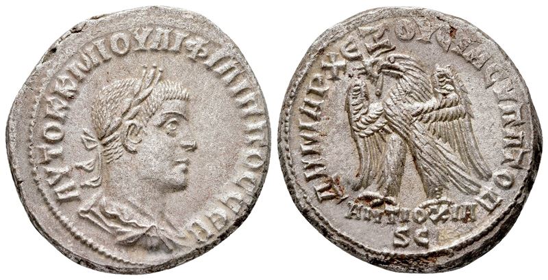 Philip II (247-249). Seleucis And Pieria, Antioch. Ar Tetradrachm (26 MM, 11.02 G).