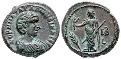 Salonina (augusta, 254-268). Egypt, Alexandria. Bi Tetradrachm (24 MM, 10.04 G).