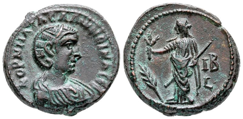 Salonina (augusta, 254-268). Egypt, Alexandria. Bi Tetradrachm (24 MM, 10.04 G).