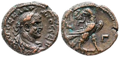 Claudius II (268-270). Egypt, Alexandria. Bi Tetradrachm (22 MM, 9.35 G).