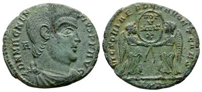 Magnentius (350-353). Æ Centenionalis (22 MM, 4.02 G).