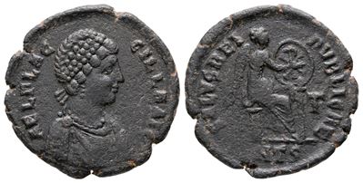 Aelia Flaccilla (augusta, 379-386/8). Æ (22 MM, 4.14 G).
