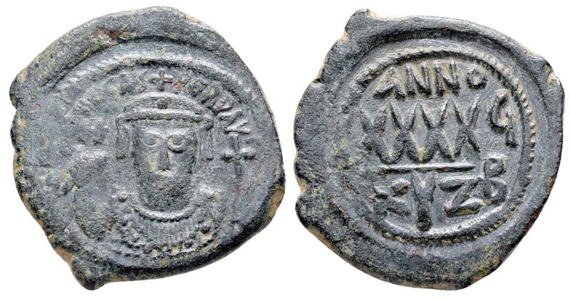 Phocas (602-610). Æ 40 Nummi (30 MM, 11.00 G).