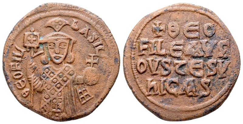 Theophilus (829-842). Æ 40 Nummi (27 MM, 8.24 G).