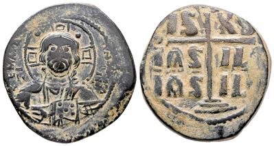 Anonymous, Time Of Romanus III (1028-1034). Æ 40 Nummi (29 MM, 14.64 G).