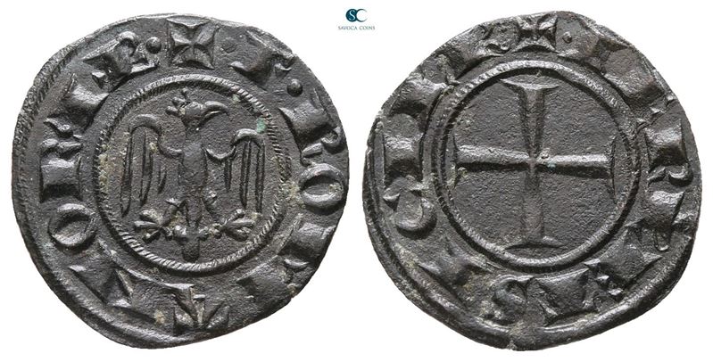 Italy, Sicily, Messina. Federico II (1197-1250). Bi Denaro, Struck Ad 1245.