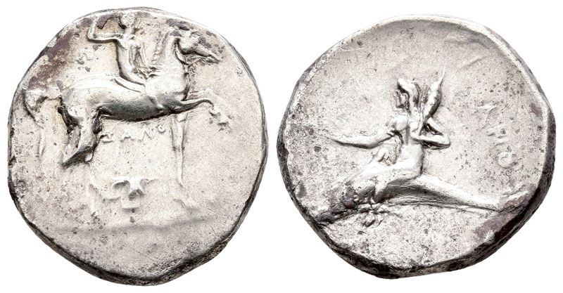 Southern Apulia, Tarentum, c. 280-272 BC. AR Nomos (21mm, 6.35g)
