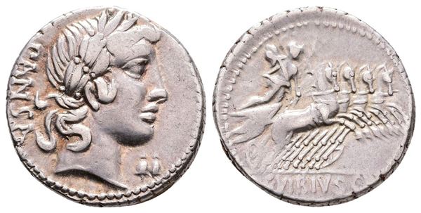 C. Vibius C.f. Pansa, Rome 90 BC. AR Denarius (19mm, 3.95g)