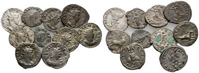 Lot Of 10 Roman Imperial Antoninianii, To Be Catalogued. Lot Sold As Is, No Return
