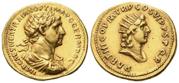 Trajan (98-117) Replica of Aureus AV (g 7,14; mm 20,3)  - Auction Greek, Roman and Byzantine Coins	 - Bertolami Fine Art - Prague