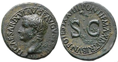 Tiberius (14-37). Æ As (29mm, 11.31g).