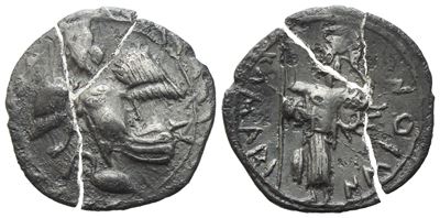 Kamarina, Obolo in Argento (AR) 464-430 a.C., 0,4541 g