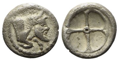 Sicily, Gela (C. 480-470 Bc), Litra; Ar (0,57 G; 8,5 MM)