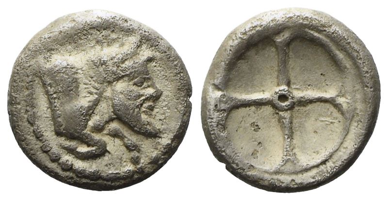 Sicily, Gela (C. 480-470 Bc), Litra; Ar (0,57 G; 8,5 MM)