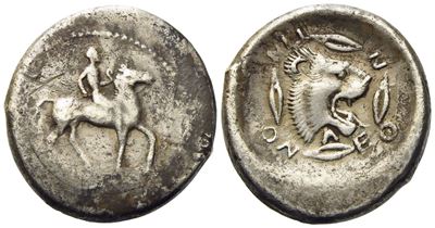 Sicily, Leontinoi (475-466 Bc), Didrachm, Ar (g 8,2; MM 21,5)