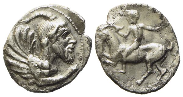 Sicily, Himera (c. 472-420 BC), Litra; AR (0,77 g; 11,6 mm)