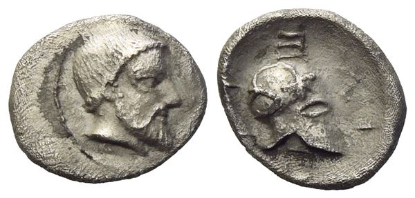 Sicily, Himera (c. 472-420 BC), Litra; AR (0,71 g; 10,3 mm)