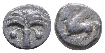 Sicily, Carthaginian Domain, C. 330-320 Bc. Æ (15mm, 2.65g).