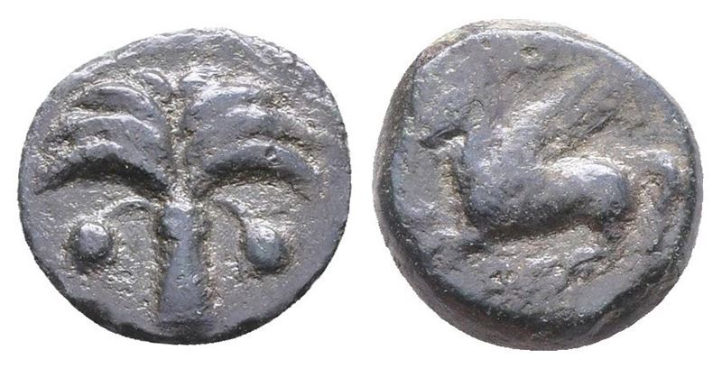 Sicily, Carthaginian Domain, C. 330-320 Bc. Æ (15mm, 2.65g).