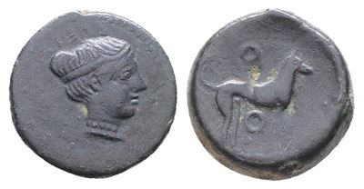 Sicily, Segesta, C. 410-400 Bc. Æ Tetras (16mm, 3.77g).