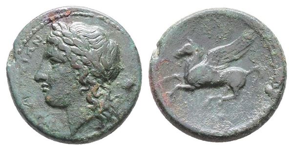 Sicily, Syracuse, 344-317 BC. Æ (18mm, 4.69g).