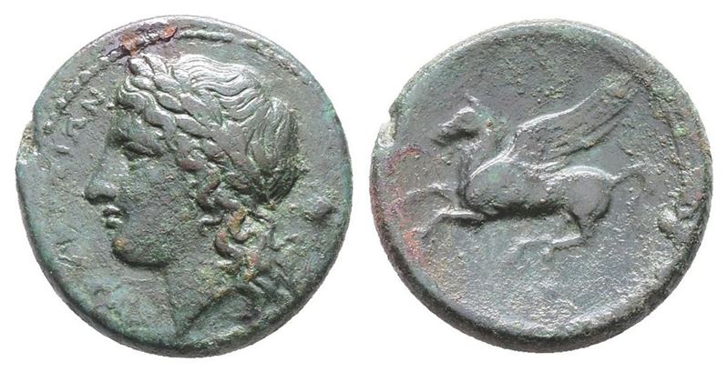 Sicily, Syracuse, 344-317 Bc. Æ (18mm, 4.69g).