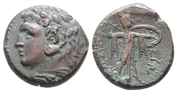 Sicily, Syracuse. Pyrrhos (278-276 BC). Æ (22mm, 9.92g).