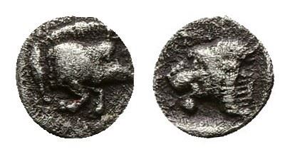 Mysia, Kyzikos, c. 450-400 BC. AR Hemiobol (6mm, 0.37g).