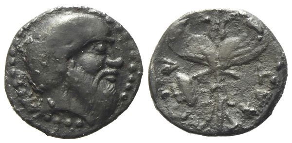 Sicily, Katane (c. 461-450 BC), Litra; AR (0,66 g; 11,4 mm)