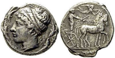 Sicily, Syracuse, Second Democracy (466-405 Bc), Tetradrachm; Ar (g 17,16; MM 26)