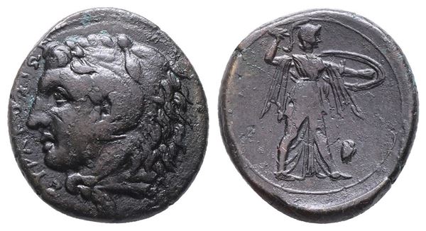 Sicily, Syracuse. Pyrrhos (278-276 BC). Æ (24mm, 9.56g).  - Auction Greek, Roman, Byzantine Coins - Bertolami Fine Art - Prague