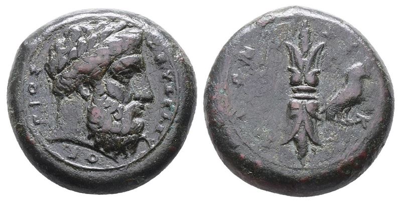 Sicily, Syracuse, C. 339/8-334 Bc. Æ Hemidrachm (25mm, 15.69g).