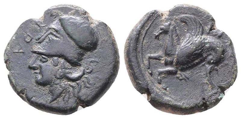 Sicily, Syracuse, 400-390 Bc. Æ Litra (18mm, 5.12g).