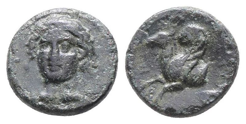 Sicily, Syracuse, 344-317 Bc. Æ (14mm, 2.69g).