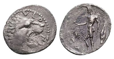 Sicily, Leontinoi, C. 450-440 Bc. Ar Litra (13mm, 0.59g).